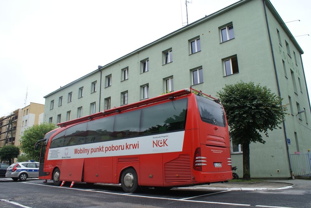 Policjanci organizują zbiórkę krwi - Zdjęcie główne