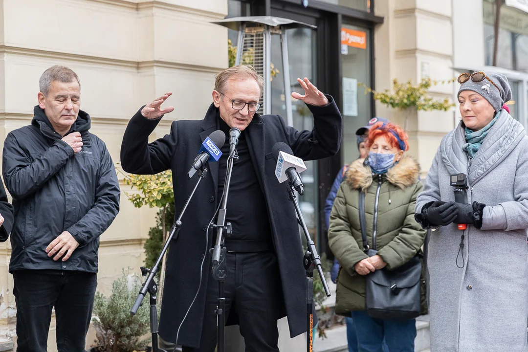 Andrzej Chyba odsłonił swoją gwiazdę w Łódzkiej Alei Gwiazd