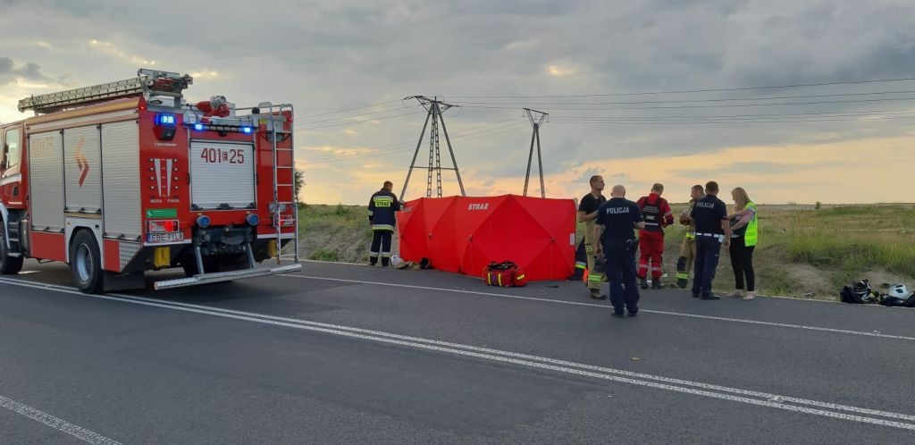 Wypadek Kleszczów. Koszmarny początek wakacji. Śmiertelny wypadek z udziałem 20-letniego motocyklisty [zdjęcia] - Zdjęcie główne