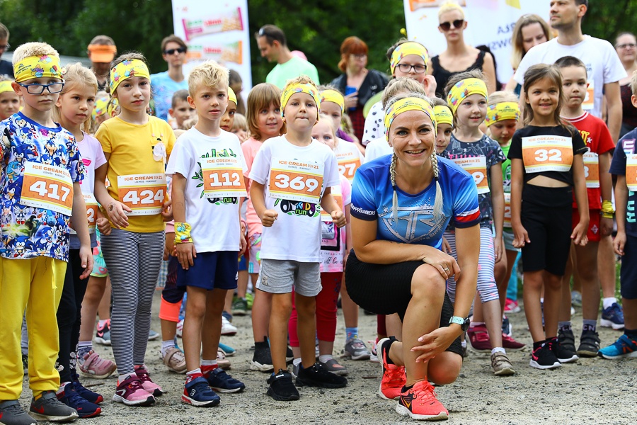 Ice Cream Run Łódź 2021. W Parku na Zdrowiu odbył się jeden z czterech biegów o Koronę Łasucha (fot. Michał Pietrzak - redakcja TuŁódź) |wiadomości łódzkie | Łódź | TuŁódź