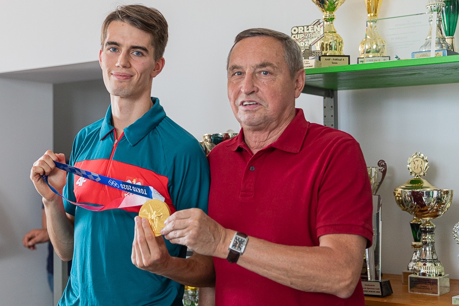 Mistrz olimpijski, Kajetan Duszyński wrócił do Łodzi: „Samo reprezentowanie kraju to uczucie dumy” (Fot. TuŁódź.pl/Michał Pietrzak)