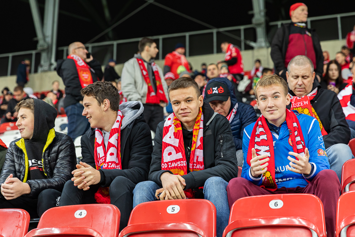 Fani Widzewa Łódź wspierali swoją drużynę w Pucharze Polski