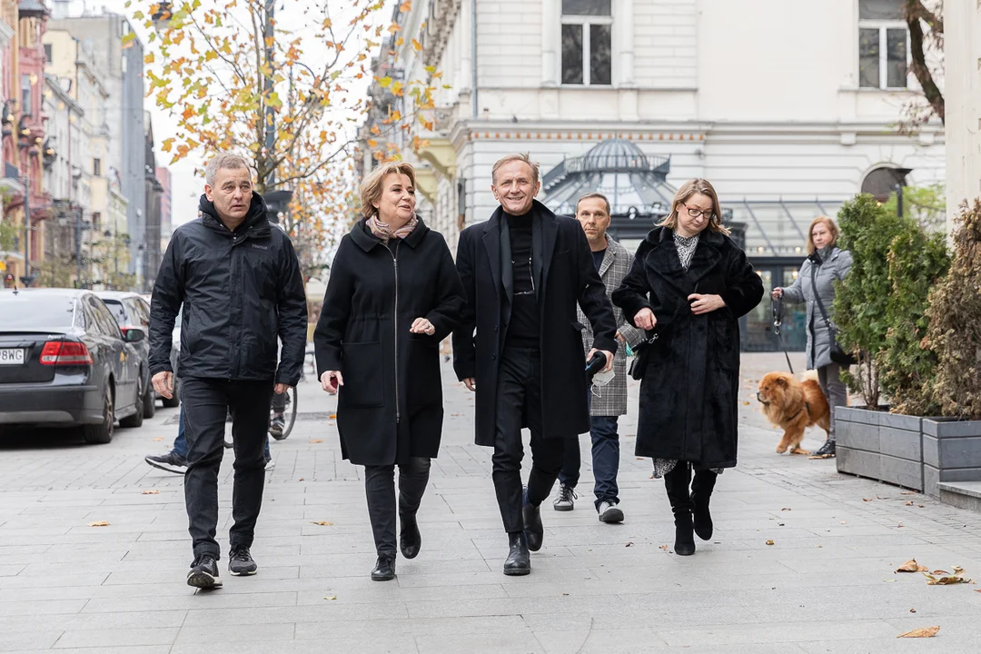 Andrzej Chyba odsłonił swoją gwiazdę w Łódzkiej Alei Gwiazd