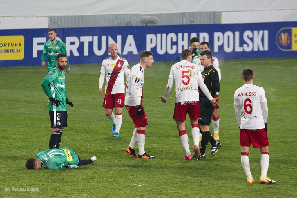 ŁKS Łódź dzielnie walczył, ale to Legia Warszawa zagra w ćwierćfinale Pucharu Polski (fot. Bartosz Kudaj - TuŁódź.pl)