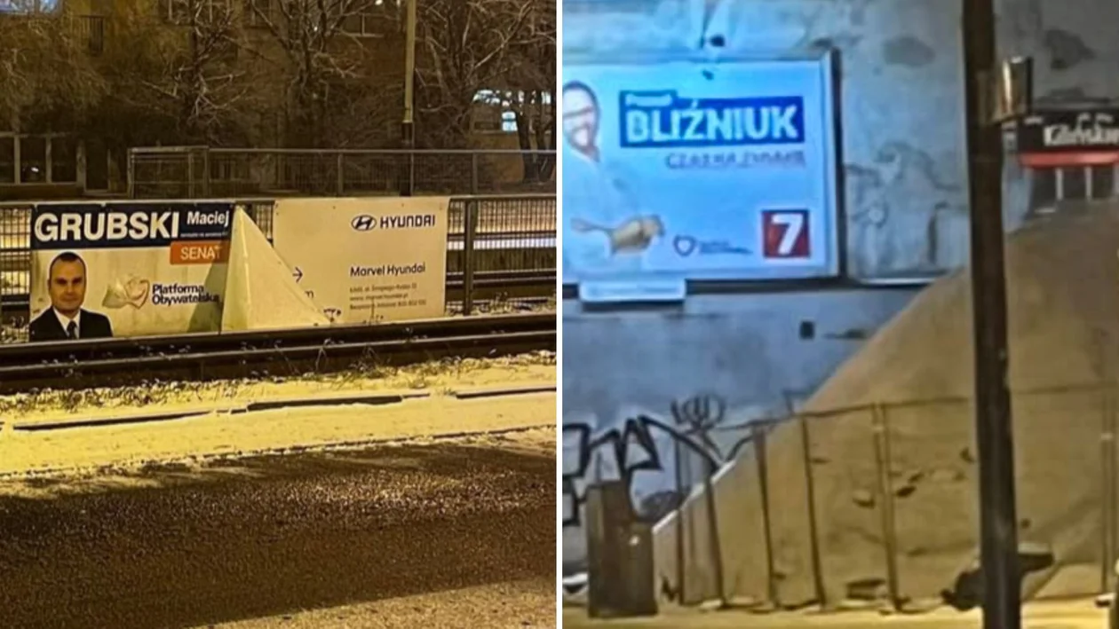 Mieszkańcy skarżą się na powyborcze plakaty. Jest baner sprzed 8 lat - Zdjęcie główne