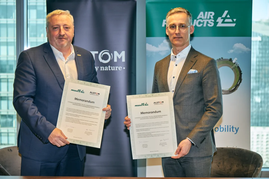 Alstom i Air Products podpisują umowę na opracowanie zeroemisyjnych rozwiązań w transporcie w Polsce - Zdjęcie główne