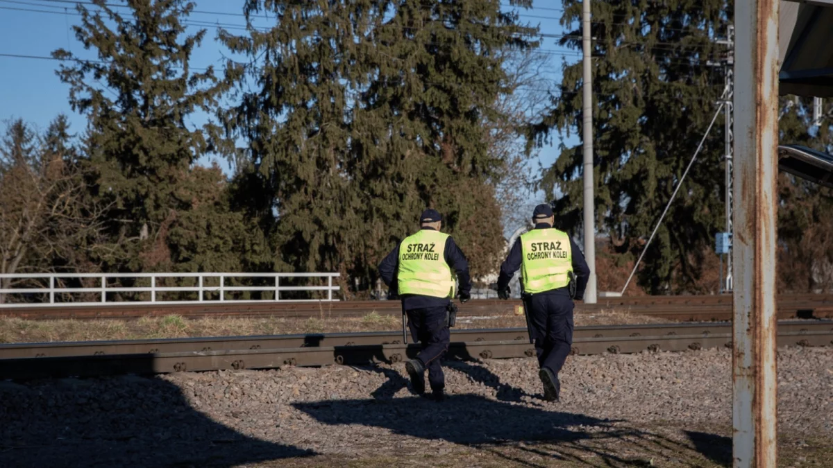 O krok od tragedii na linii kolejowej ze Zgierza do Łodzi. Pociąg ŁKA uderzył w kamienie poukładane na torach - Zdjęcie główne