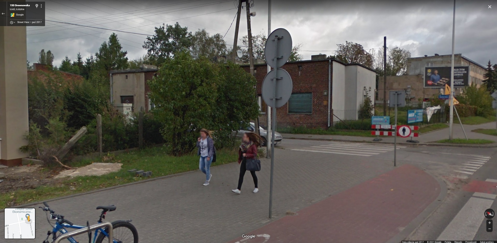 Mieszkańcy łódzkiego Polesia przyłapani przez Google Street View