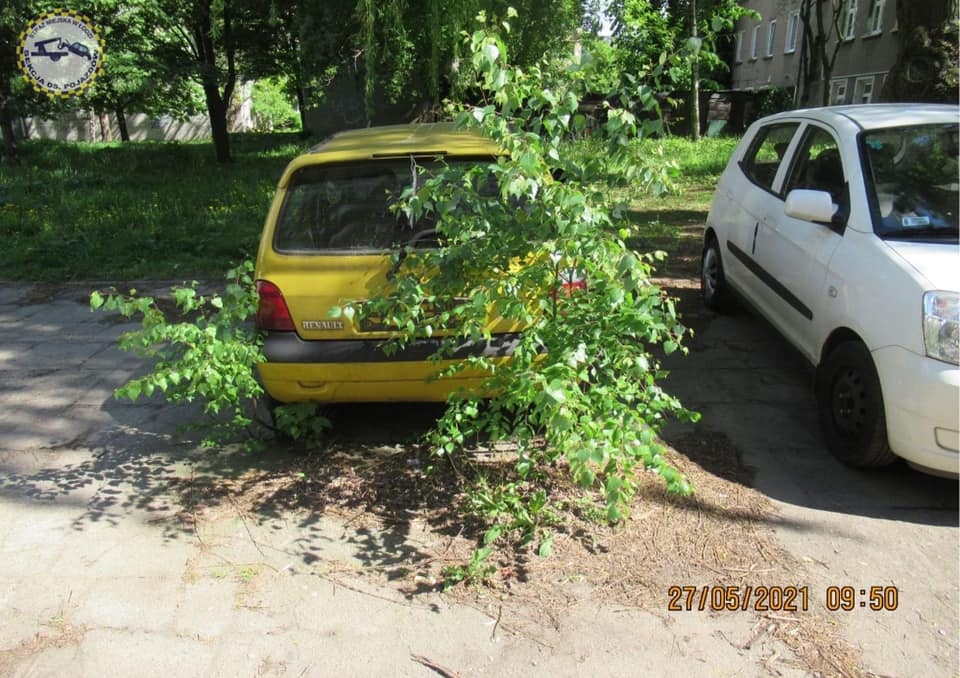 Auta Łódź. Wraki na łódzkich ulicach. Niektóre „perełki”wyglądają, jakby niszczały kilkanaście lat (fot. EKO Patrol Straży Miejskiej w Łodzi)