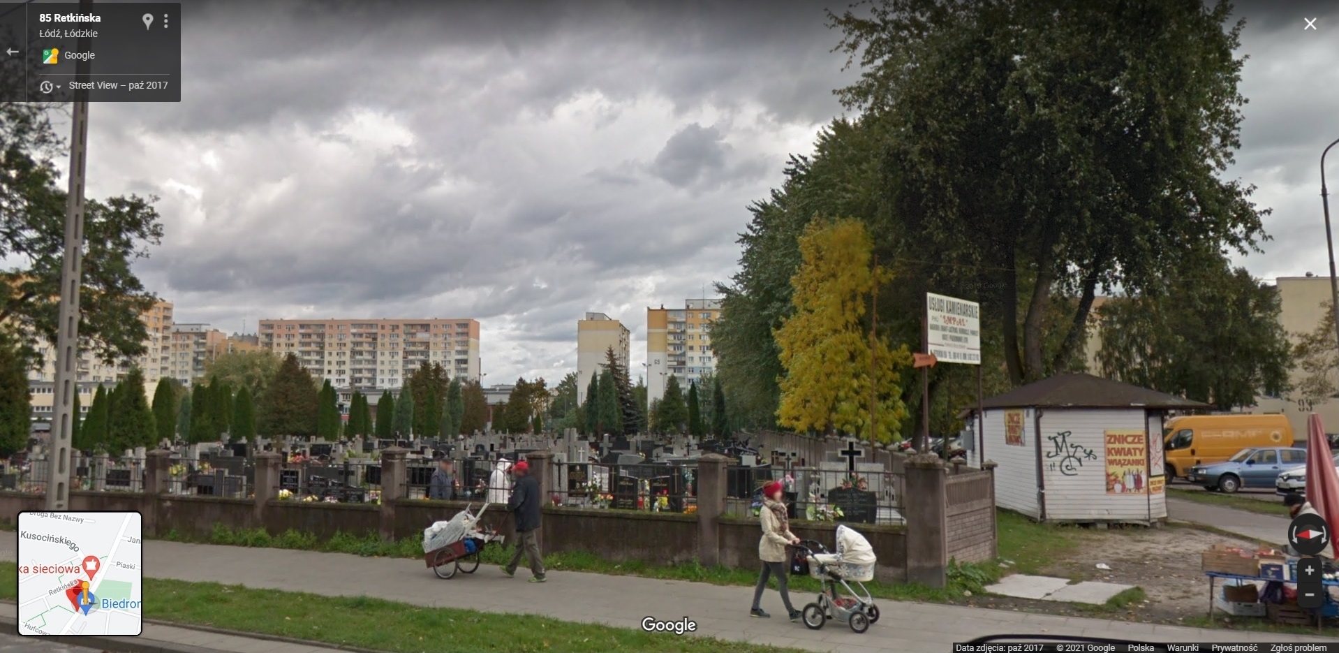 Mieszkańcy łódzkiego Polesia przyłapani przez Google Street View