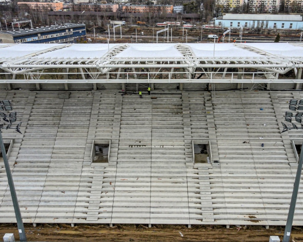 Stadion ŁKS-u Łódź ma być jednym z najładniejszych obiektów w Polsce. Koniec rozbudowy łódzkiego obiektu ma nastąpić już w tym roku! (fot. lodz.pl)