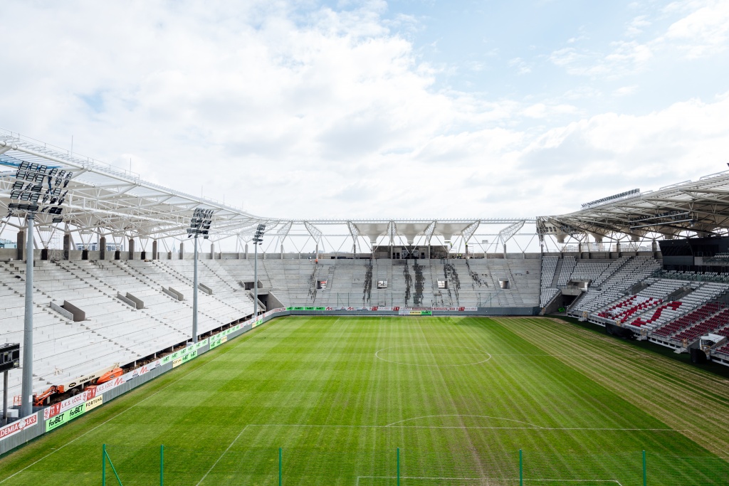 Blisko, coraz bliżej. Stadion ŁKS-u Łódź pięknieje z każdym dniem (Fot. ŁKS Łódź/mat. prasowe)