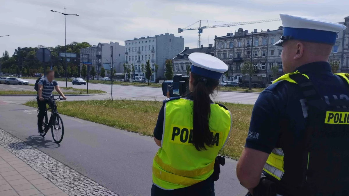 Hulajnogą pędził prawie 40 km/godz. Łódzcy policjanci złapali go na radar