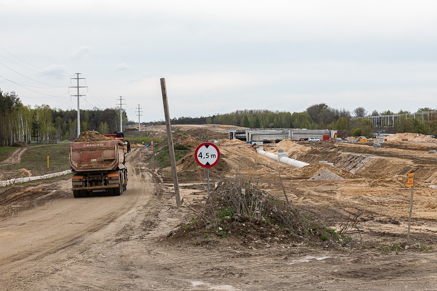 Budowa Zachodniej obwodnicy Łodzi - Obwodnica (Łaskowice) (fot. Michał Pietrzak - redakcja TuŁódź) |wiadomości łódzkie | Łódź | TuŁódź