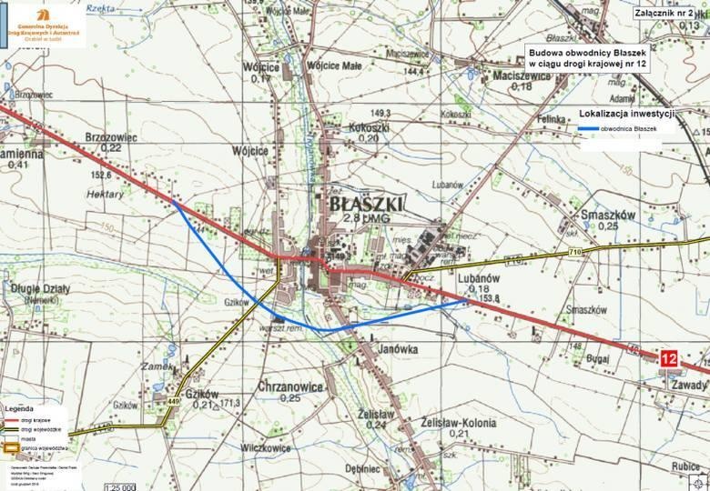 Którędy będą przebiegać obwodnice Brzezin i Błaszek? Wpłynęło pięć ofert w przetargu [MAPY] - Zdjęcie główne