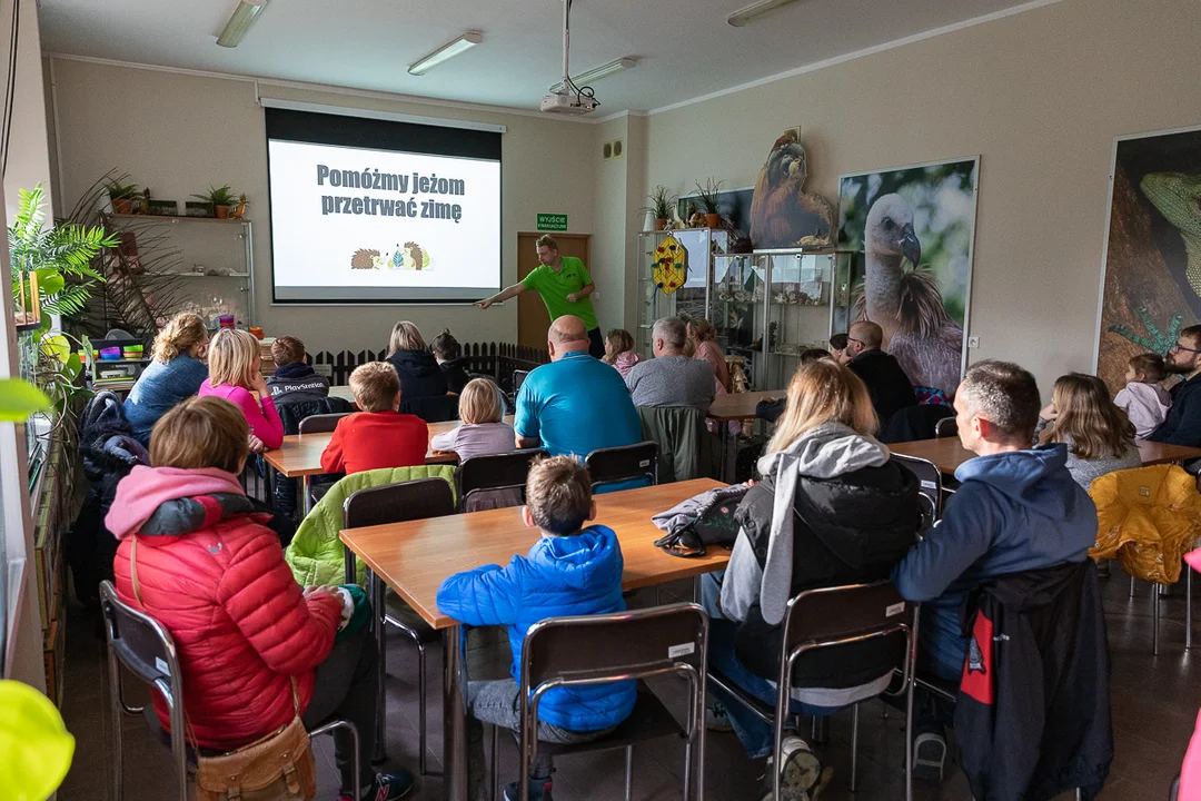 Dokąd tupta nocą jeż? O tym przekonali się uczestnicy warsztatów w łódzkim zoo