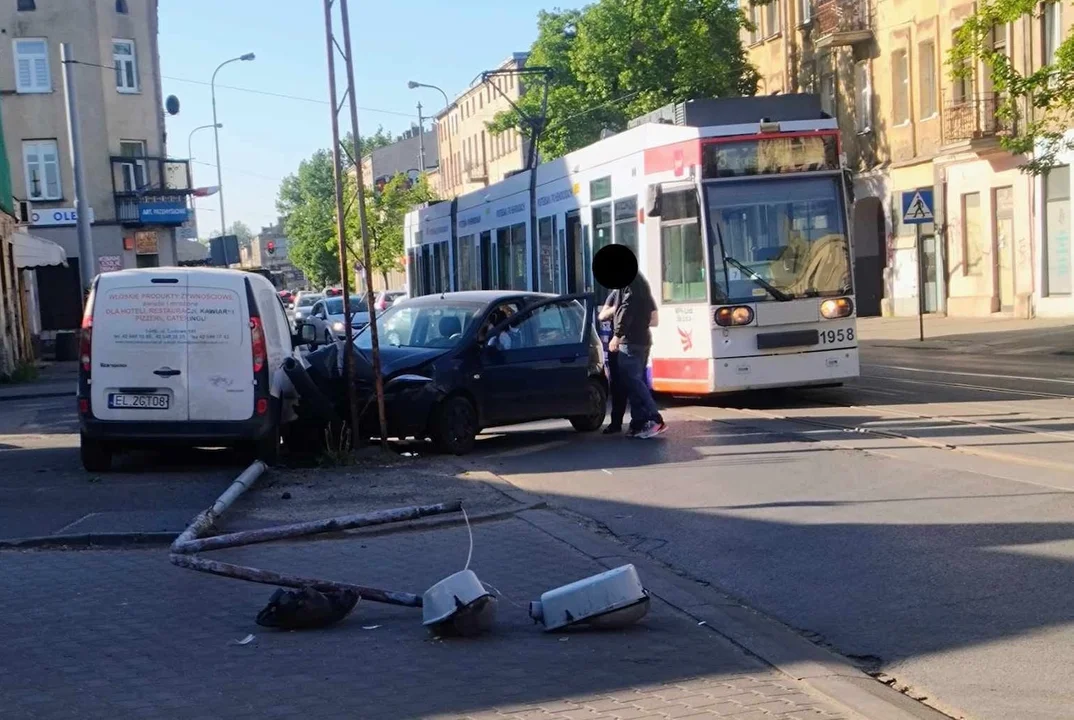 Pabianice. Tramwaje stanęły na Zamkowowej - Zdjęcie główne