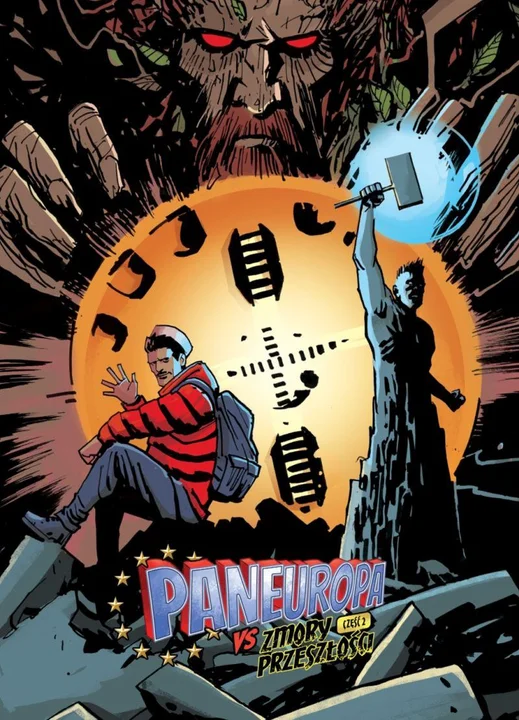 Okładki dwuczęściowego komiksu "Paneuropa vs. Zmory Przeszłości"