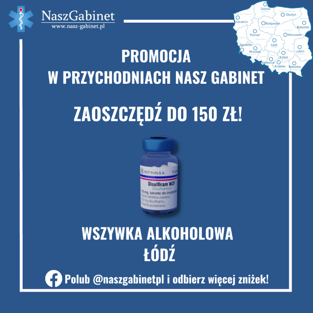 Wszywka alkoholowa taniej nawet do 150 zł w Naszym Gabinecie w Łodzi - Zdjęcie główne