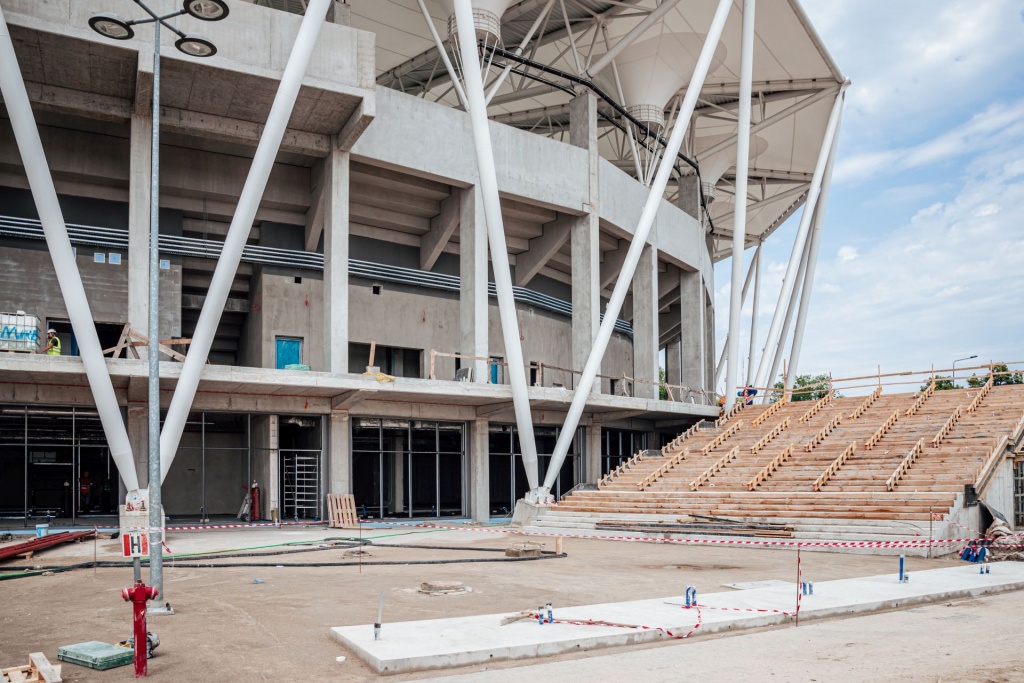 Stadion ŁKS. Do oddania obiektu przy al. Unii 2 w Łodzi pozostał niespełna rok! (fot. ŁKS Łódź)