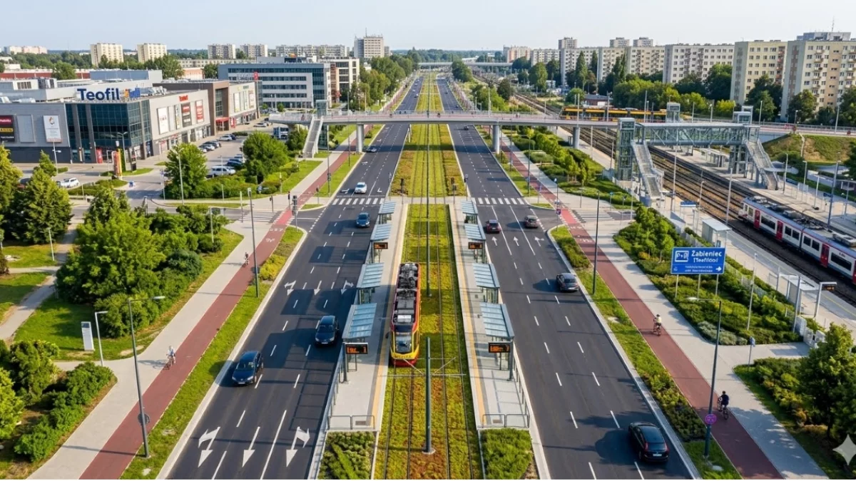 Łódzkie ulice po remontach. Tak widzi je AI [WIZUALIZACJA]
