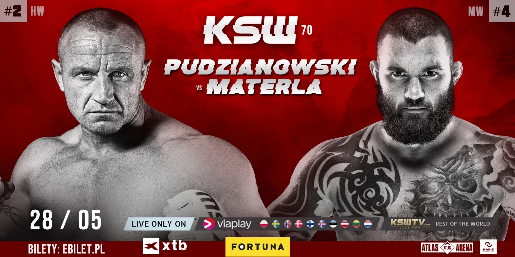 Pudzianowski kontra Materla. KSW 70 w Łodzi! - Zdjęcie główne