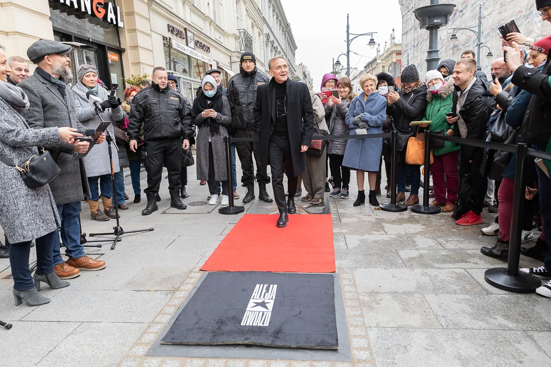 Andrzej Chyba odsłonił swoją gwiazdę w Łódzkiej Alei Gwiazd