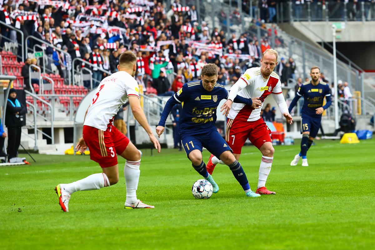 ŁKS Łódź - Arka Gdynia. Mecz 13. kolejki Fortuna 1 Ligi