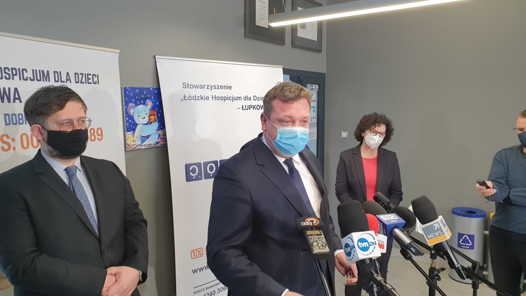 Minister Michał Wójcik w Łodzi. Mówił o projekcie ustawy dotyczących hospicjów perinatalnych - Zdjęcie główne