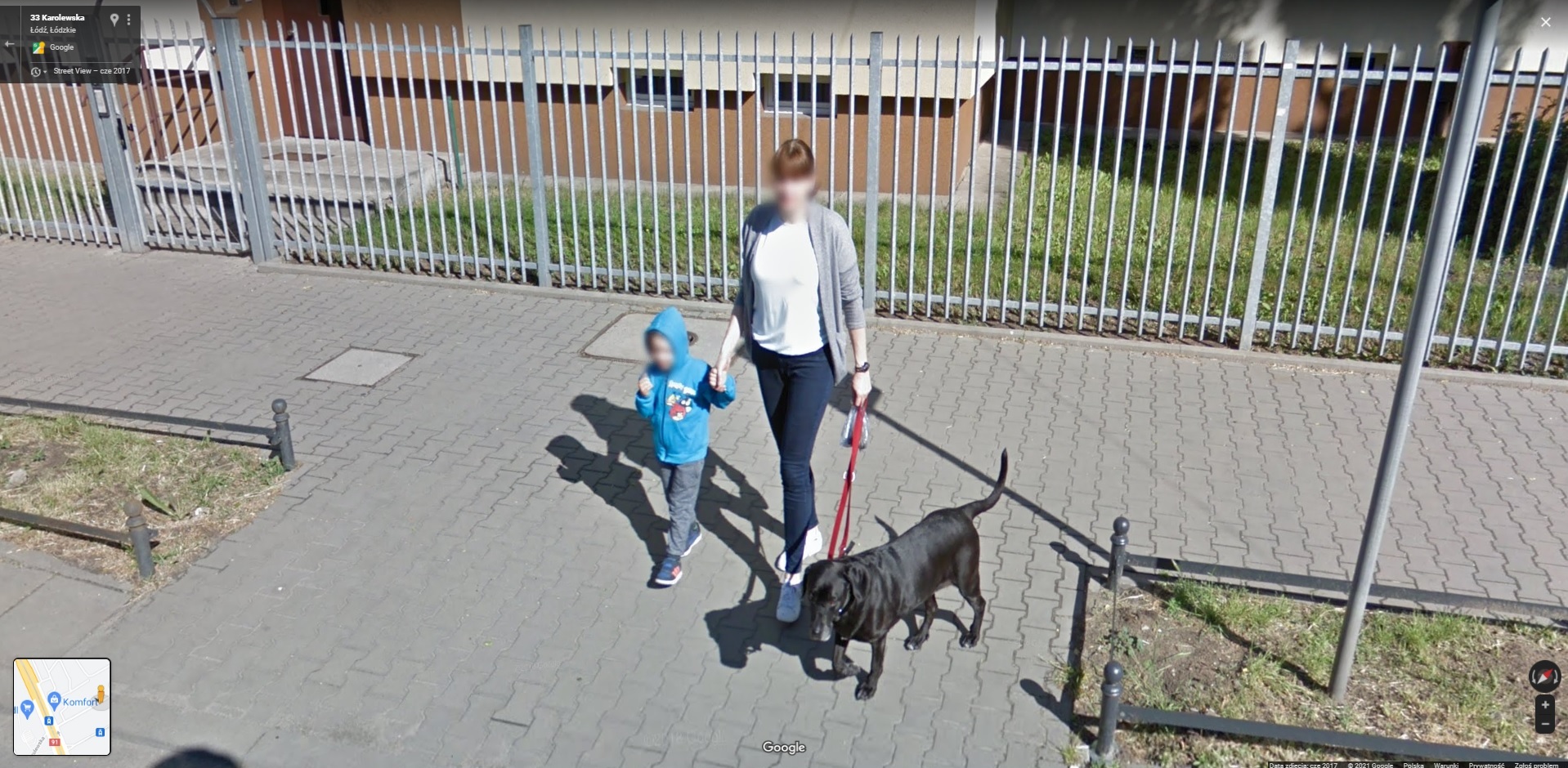 Mieszkańcy łódzkiego Polesia przyłapani przez Google Street View