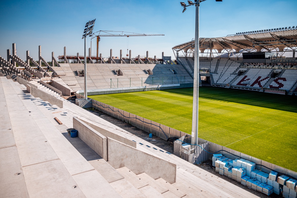 Poczyniono kolejne kroki w budowie stadionu ŁKS-u