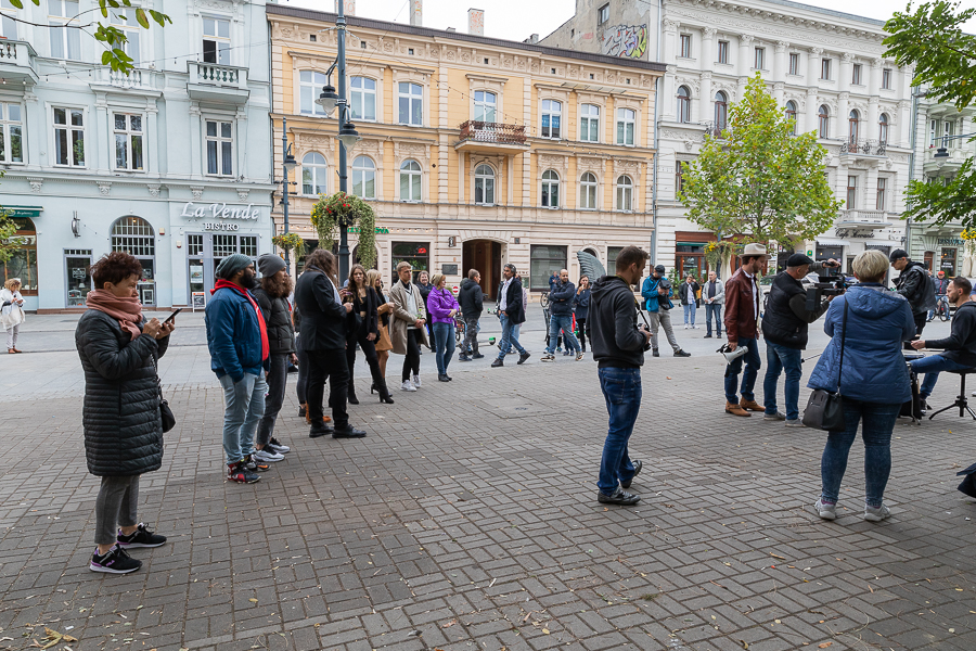 Na Piotrkowskiej w Łodzi kręcili teledysk do piosenki Krzysztofa Igora Krawczyka i Mariana Lichtmana