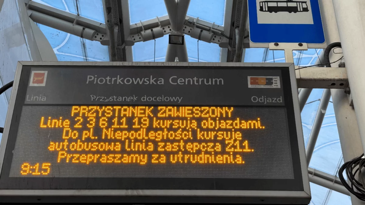 Utrudnienia na Piotrkowskiej. Jak kursują tramwaje MPK Łódź? Jak dojechać na pl. Niepodległości? - Zdjęcie główne