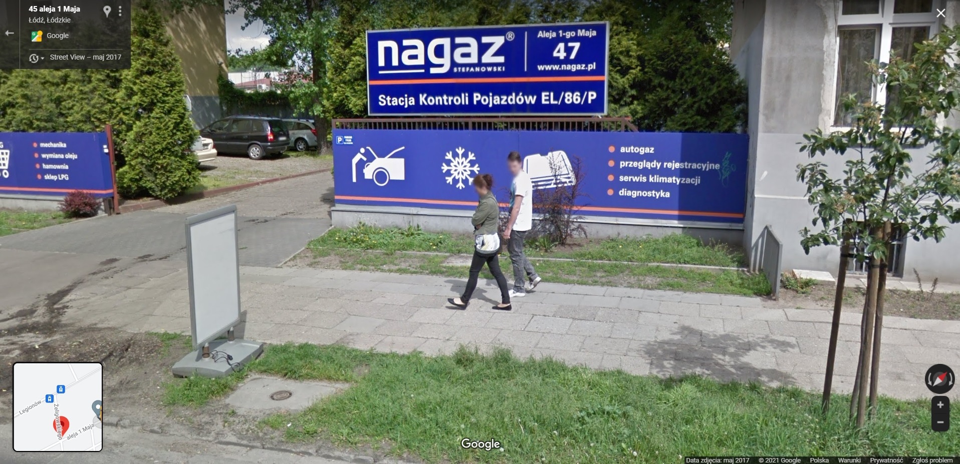 Mieszkańcy łódzkiego Polesia przyłapani przez Google Street View