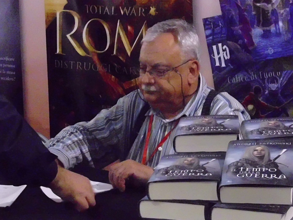 Andrzej Sapkowski (ur. 21 czerwca 1948 w Łodzi) – polski pisarz fantasy, z wykształcenia ekonomista. Twórca postaci wiedźmina.(fot. Alessio Sbarbaro / Creative Commons Attribution-Share Alike 3.0 Unported)