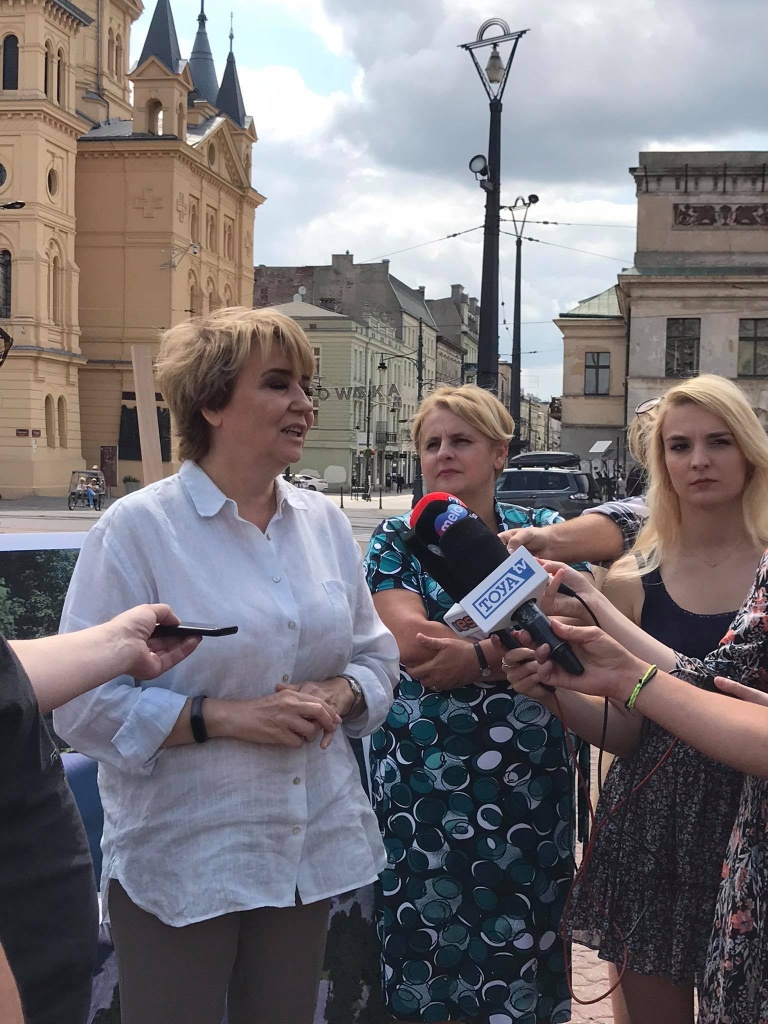 Remont Placu Wolności w Łodzi. Podczas zwołanej konferencji poinformowano, że przetarg na wykonawcę inwestycji zostanie ogłoszony do końca tygodnia (fot. Agnieszka Szynk) |wiadomości łódzkie | Łódź | TuŁódź