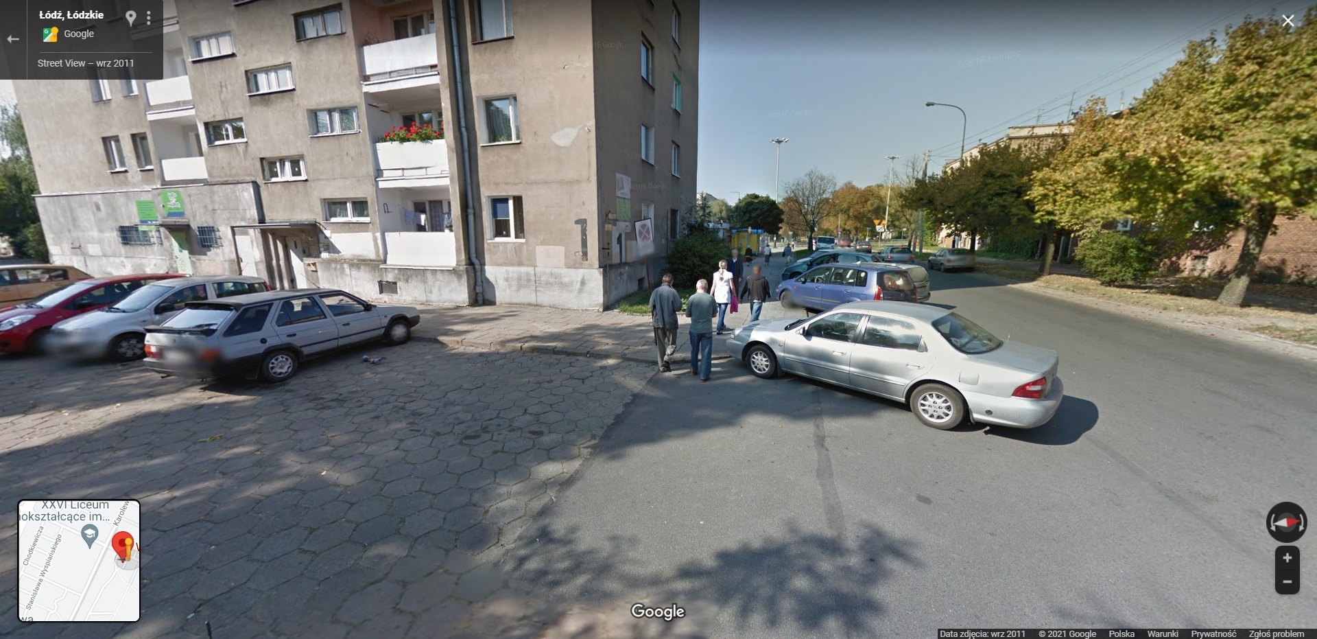 Mieszkańcy łódzkiego Polesia przyłapani przez Google Street View