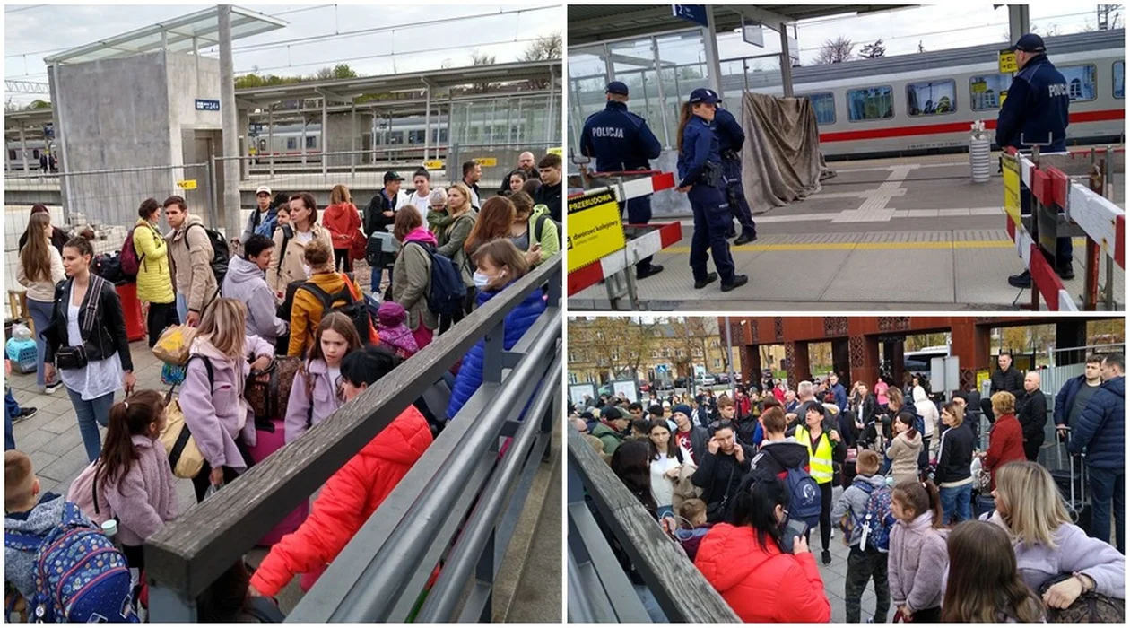 Ewakuacja pociągu z uchodźcami niedaleko Łodzi. Znamy przyczynę zdarzenia - Zdjęcie główne