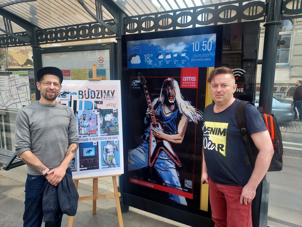 Akcja "Budzimy Kulturę" w Łodzi. Nową akcję mieszkańcy spotkają m.in. na przystankach MPK Łódź (fot. UMŁ) |wiadomości łódzkie | Łódź | TuŁódź