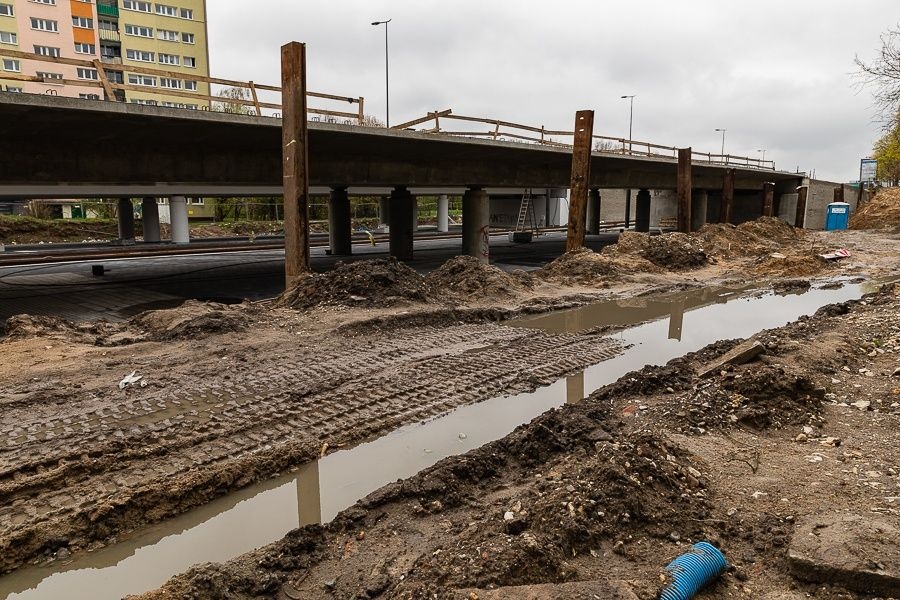 Burza Łódź. Remont Rydza-Śmigłego znowu się wydłuży? Wszystko przez ulewne opady deszczu [zdjęcia] - Zdjęcie główne