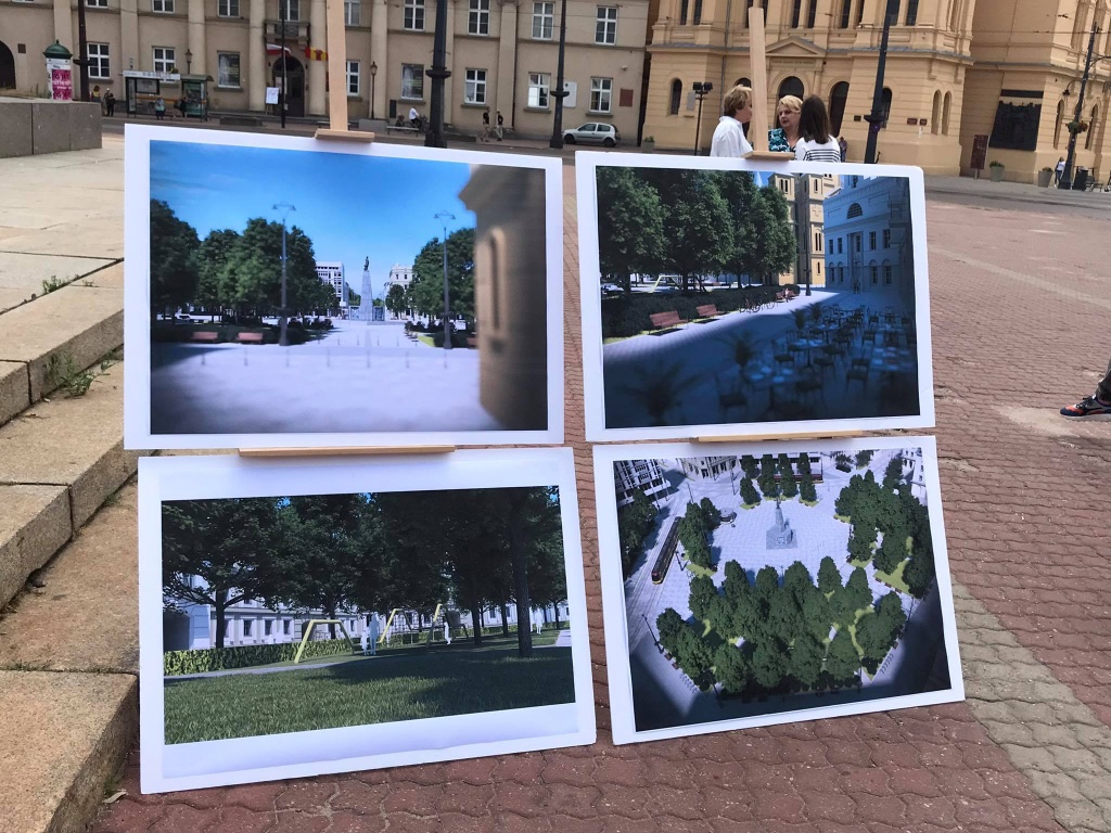 Remont Placu Wolności w Łodzi. Podczas zwołanej konferencji poinformowano, że przetarg na wykonawcę inwestycji zostanie ogłoszony do końca tygodnia (fot. Agnieszka Szynk) |wiadomości łódzkie | Łódź | TuŁódź