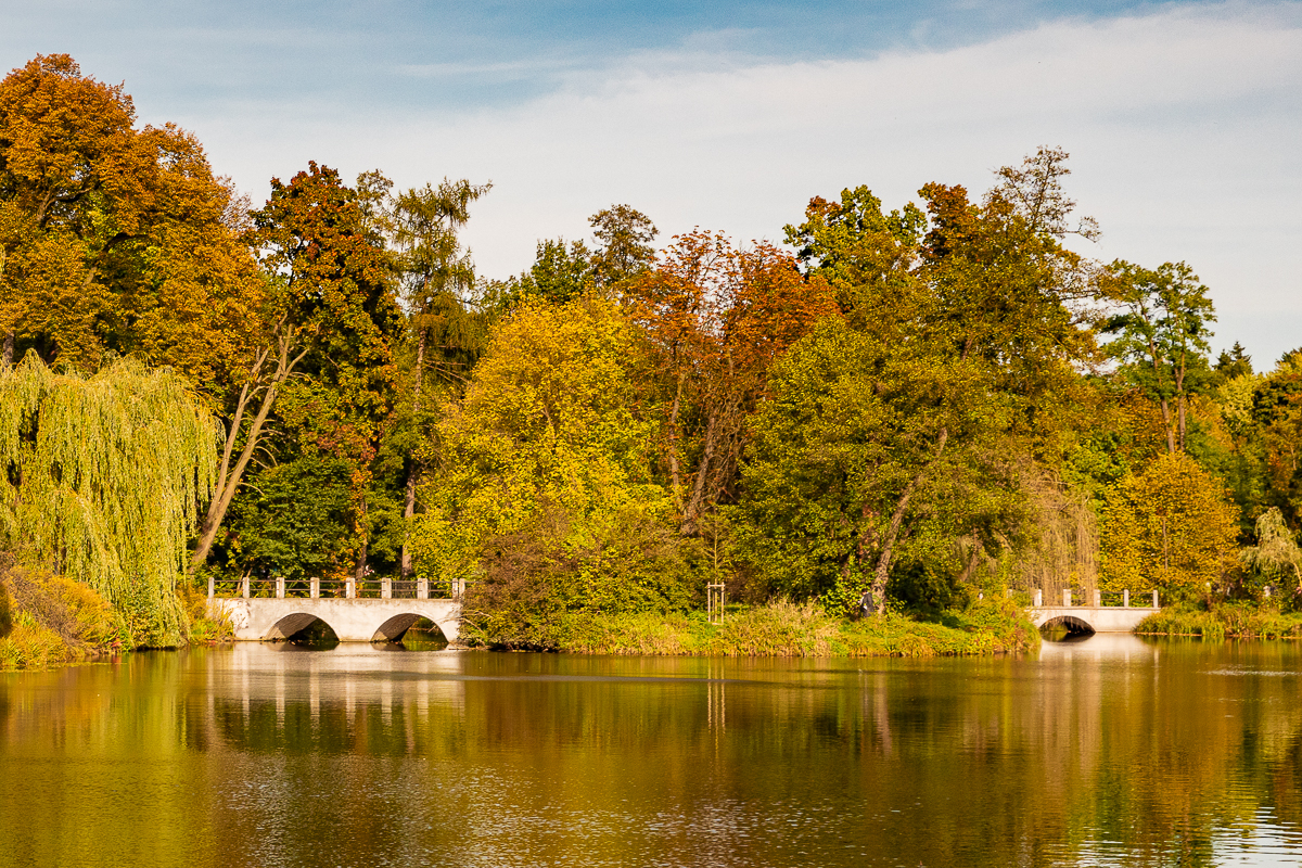 Park Julianowski w Łodzi zachwyca o każdej porze roku, w tym jesienią