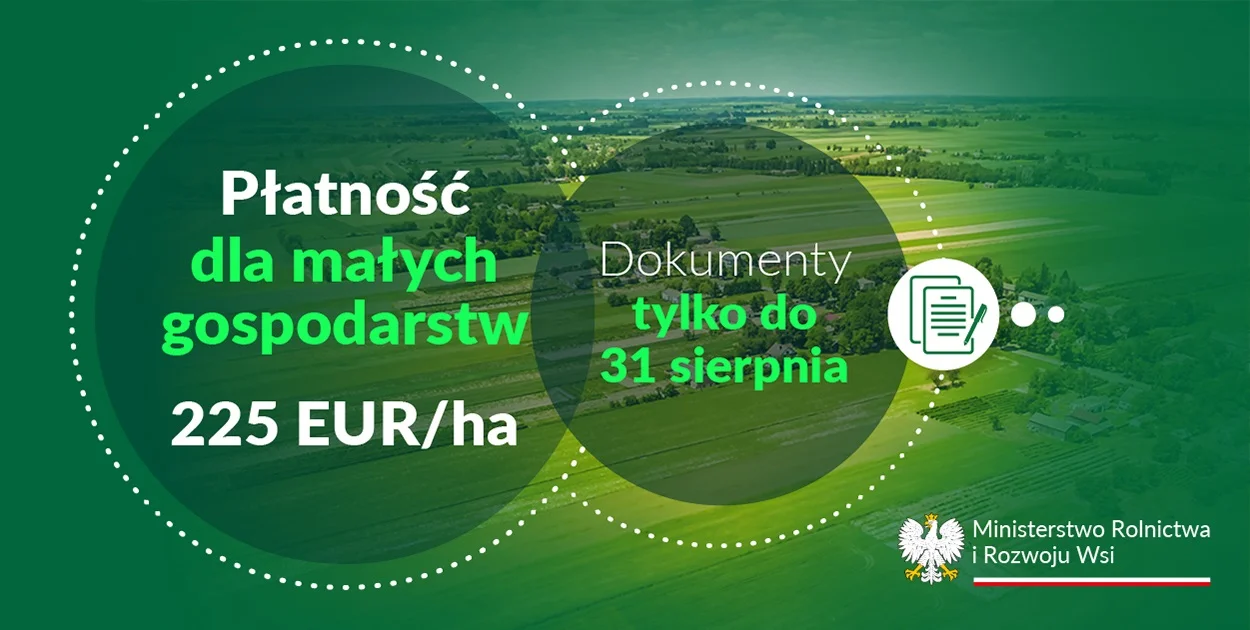 Tylko do końca sierpnia można zgłaszać żądanie przyznania płatności dla małych gospodarstw - Zdjęcie główne