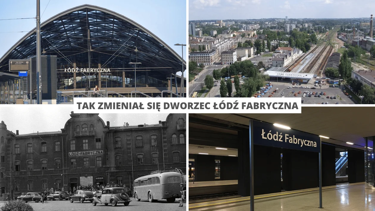 Tak się zmieniała Łódź. Archiwalne zdjęcia dworca Łódź Fabryczna i okolic [GALERIA] - Zdjęcie główne