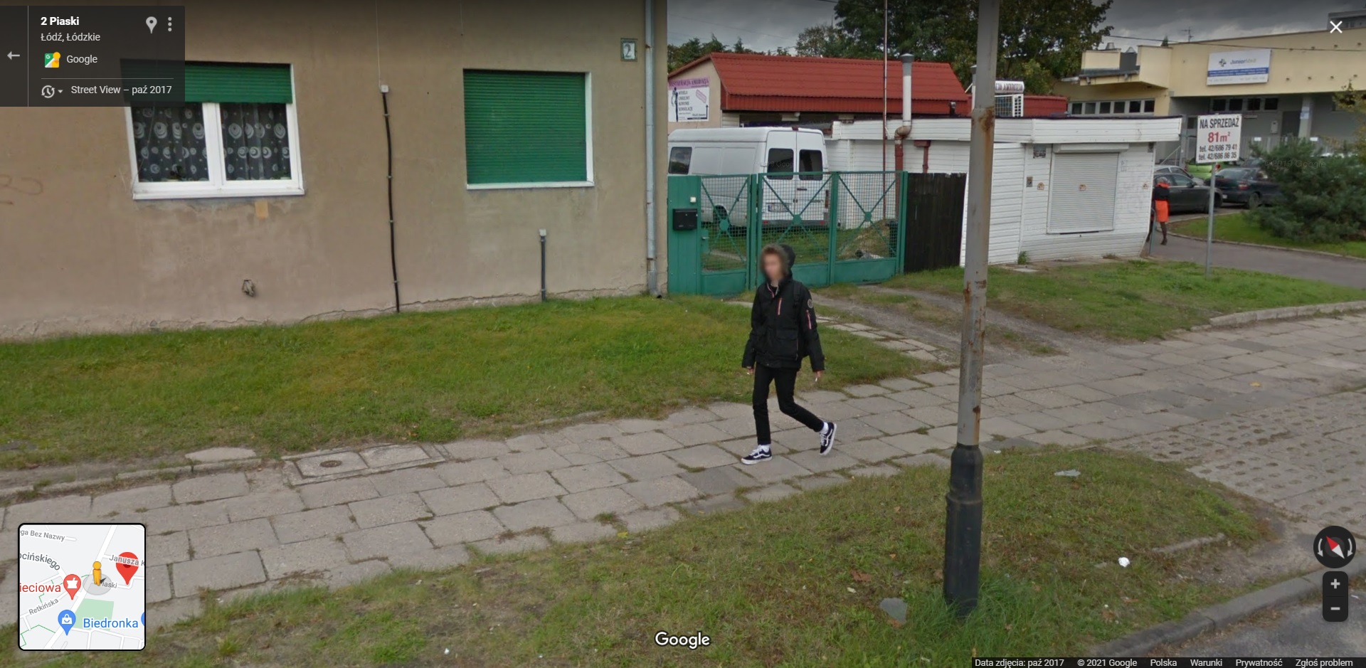 Mieszkańcy łódzkiego Polesia przyłapani przez Google Street View