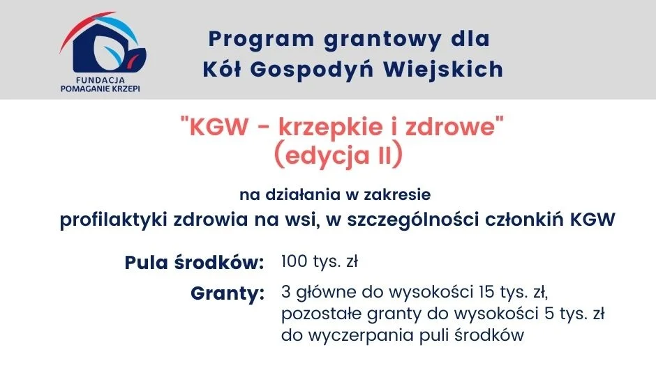 Rusza program grantowy dla Kół Gospodyń Wiejskich - Zdjęcie główne