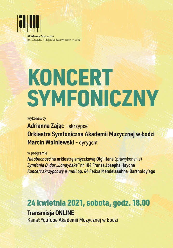 Koncert symfoniczny oraz wydarzenie z cyklu "Piosenkowanie" studentek i studentów Akademii Muzycznej w Łodzi (fot. Dariusz Kulesza/Akademia Muzyczna w Łodzi) |wiadomości łódzkie | Łódź | TuŁódź