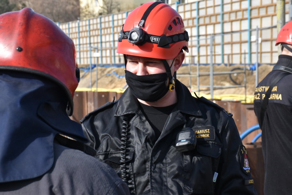 Na terenie budowy Tunelu Średnicowego w Łodzi przez trzy dni odbywały się praktyczne ćwiczenia ratownicze (fot. Komenda Miejska Straży Pożarnej w Łodzi) |wiadomości łódzkie|Łódź|TuŁódź