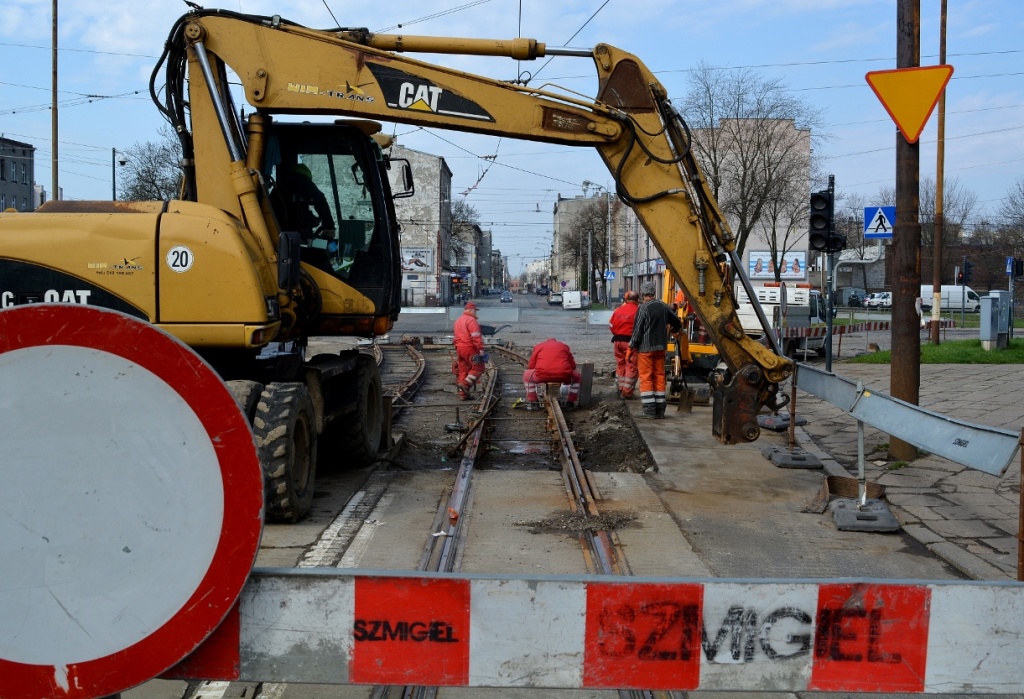 Ostatni tydzień remontu na skrzyżowaniu Kilińskiego - Przybyszewskiego w Łodzi (fot. www.lodz.pl)