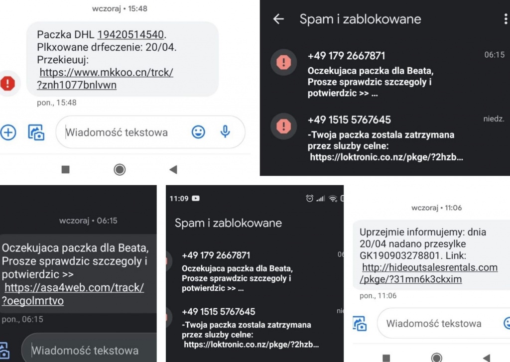 Uwaga łodzianie! Oszuści w zmasowanej akcji SMS-owej. Chcą wyłudzić nasze dane (fot. dzięki uprzejmości czytelnika TuŁódź.pl)